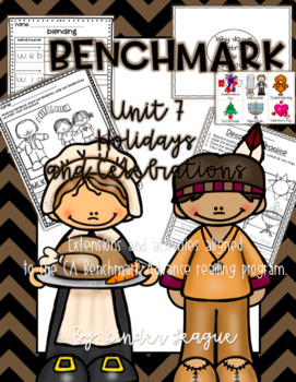 Preview of Benchmark Unit 7- "Holidays and Celebrations" Activities and Extensions by KL