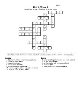 Preview of Benchmark Universe Spelling Crossword Puzzles - Grade 3