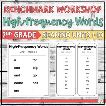 Preview of Benchmark Workshop High-Frequency Word Lists for ALL UNITS 1-10