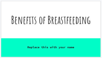 Preview of Benefits of Breastfeeding Webquest
