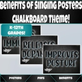 Benefits of Singing Posters- Chalkboard Themed!