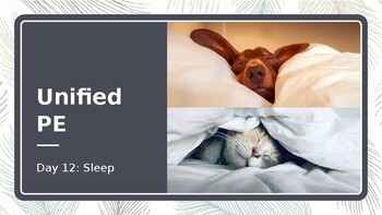 Preview of Benefits of Sleep Power Point