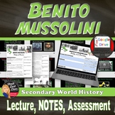 Benito Mussolini | Fascism in Italy PP Lecture & CLOZE not