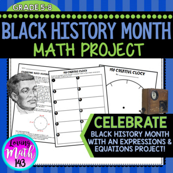 Preview of Benjamin Banneker: Black History Month Math Project