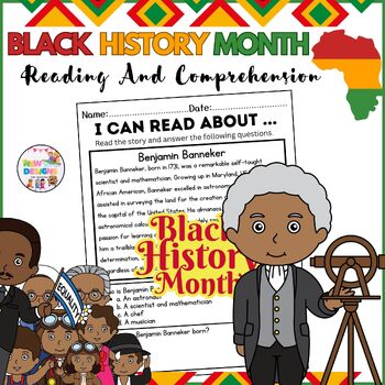 Preview of Benjamin Banneker / Reading and Comprehension / Black History Month