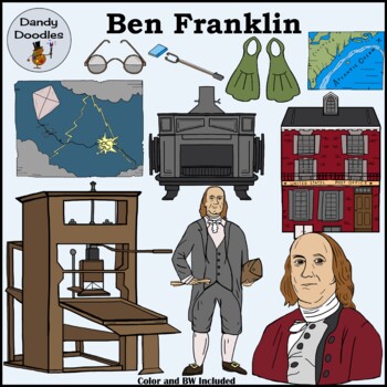 Preview of Benjamin Franklin Clip Art
