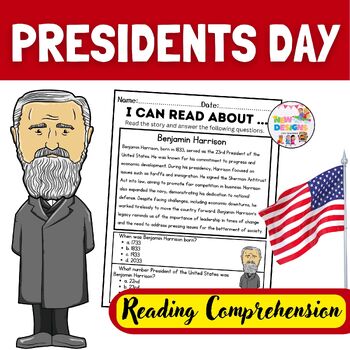 Preview of Benjamin Harrison / Reading and Comprehension / Presidents day