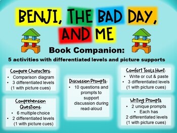 Preview of Benji, the Bad Day, and Me: Picture Based Book Companion