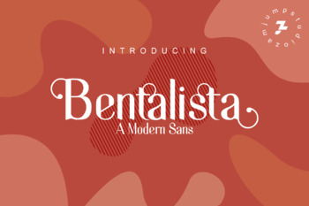 Preview of Bentalista a modern sans