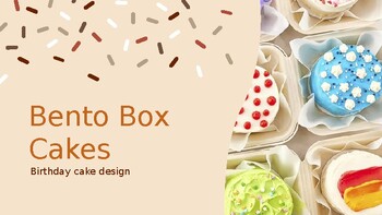 Preview of Bento Box Cake Design Task
