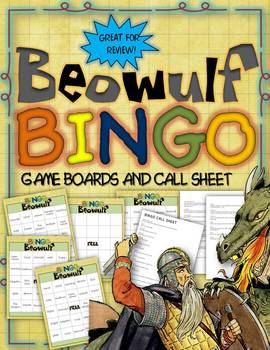 Preview of Beowulf Bingo: Instructions. Game Boards, and Call Sheet