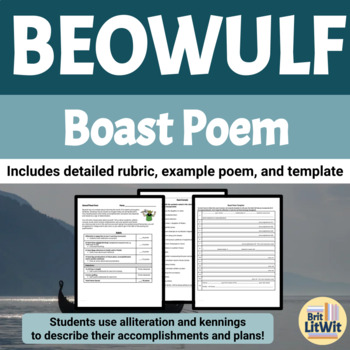Preview of Beowulf Boast Poem Assignment