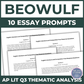 beowulf ap essay prompts