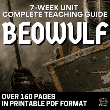 Preview of Beowulf Teaching Guide 7-Week Unit - Lessons, Activities, Tests - 160 Pages