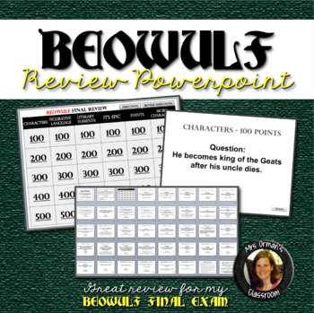 Preview of Beowulf Interactive Review Game Powerpoint