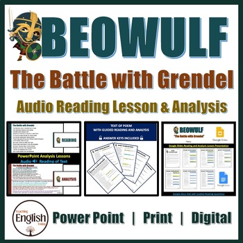 Beowulf The Battle with Grendel Audio Text Reading Analysis