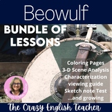 Beowulf  Unit Bundle of Lessons Activities and Assignments