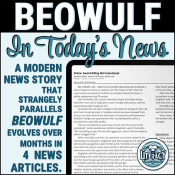 Preview of Beowulf in Today's News - Parallel Informational Texts - Perspective & Bias