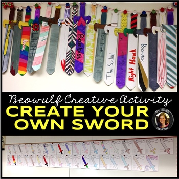 Preview of Beowulf (or King Arthur) Creative Sword Activity FREE