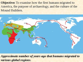 land bridge migration map