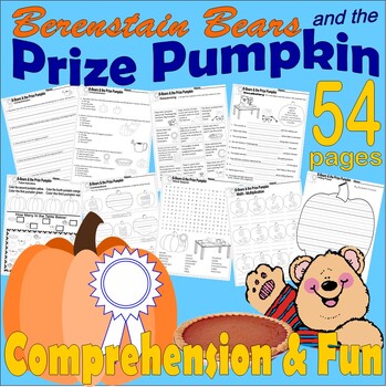 Preview of Berenstain Bears Prize Pumpkin Thanksgiving Read Aloud Book Study Companion