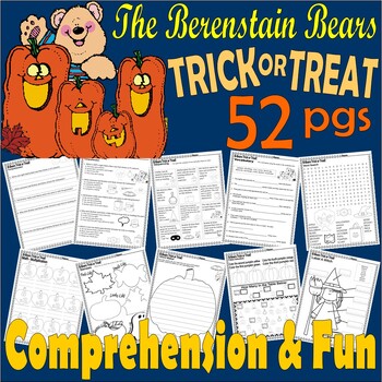 Preview of Berenstain Bears Trick or Treat Halloween Read Aloud Book Study Companion