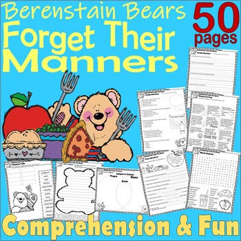 Preview of Berenstain Bears Forget Their Manners Read Aloud Companion Reading Comprehension