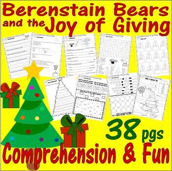 Preview of Berenstain Joy of Giving Christmas Bears Book Companion Reading Comprehension +