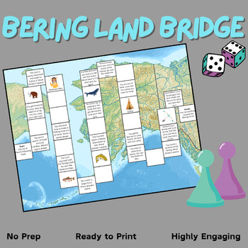 Preview of Bering Strait Land Bridge (Beringia) Board Game Activity