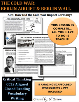 Preview of Berlin Wall & Berlin Airlift Lesson