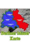 Berlin Wall course map with worksheet in German