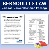 Bernoulli's Principle - Science Comprehension Passage & Ac