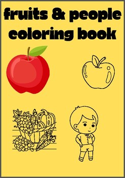 Preview of Berry Bliss: People and Fruits Coloring Book