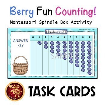 Preview of Berry Fun Count One By One | Google Slides | Counting | PK Task Cards