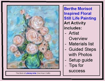 Preview of Berthe Morisot French Impressionist, Floral Still Life Painting on Paper
