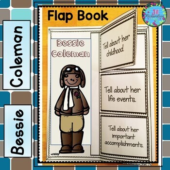 Preview of Biography Template Bessie Coleman Black History Month ESL