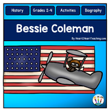 Bessie Coleman Activities for Women's History Month Black 