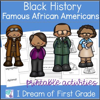 Preview of Famous African Americans Activities For Kids