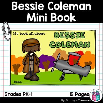 Preview of Bessie Coleman Mini Book for Early Readers: Black History Month