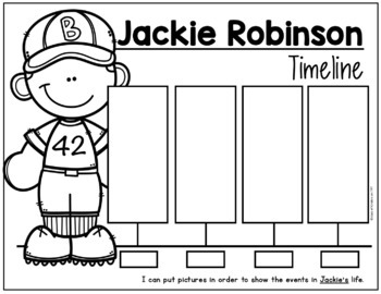 Jackie Robinson Worksheets  Black history month activities, Teaching  second grade, Jackie robinson timeline