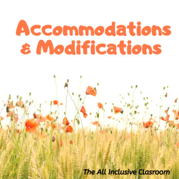Preview of Practical Middle School and High School IEP Accommodations & Modifications