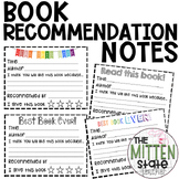 Book Recommendation Notes