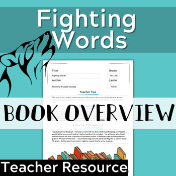 Fighting Words by Kimberly Brubaker Bradley: 9781984815705 |  : Books