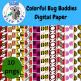 Best Bug Buddies Digital Paper Seamless Patterns for Perso