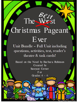 Preview of Best Christmas Pageant Ever Literature Unit Bundle
