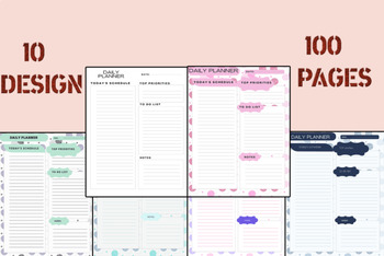 Preview of Best Daily Planner Templates Kdp Book