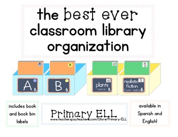 Preview of Best Ever Classroom Library Organization