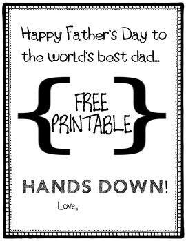 Free Hands Down Best Dad Printable (Handprint Craft For 54% OFF