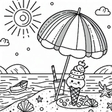 Best Free coloring picture: Summer