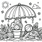 Best Free coloring picture: Summer vibes